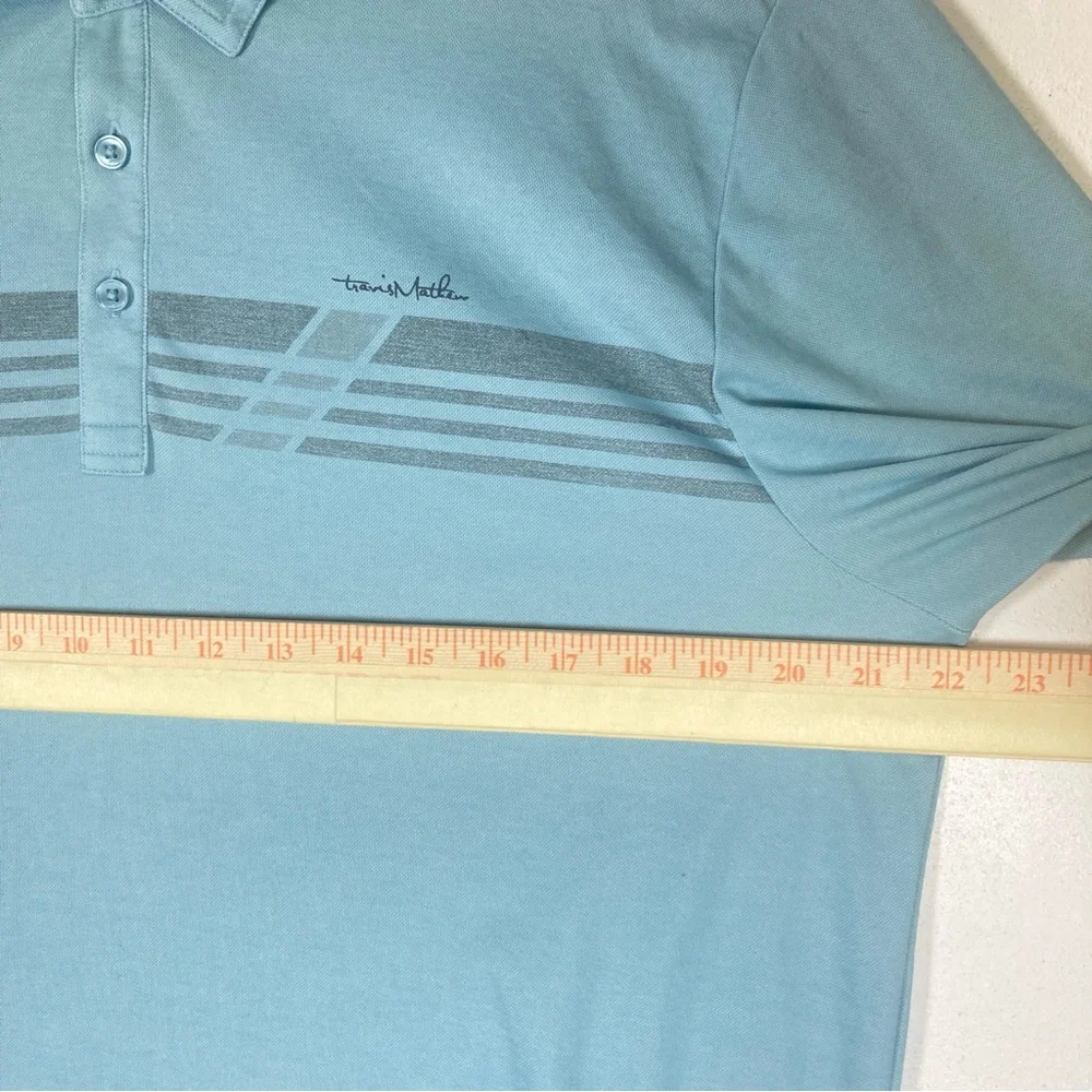 Travis Mathew Polo Shirt Mens Size XL Blue Even Money Golf City Outdoor - Picture 9 of 16